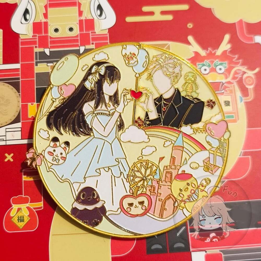 Love and Deepspace Spinning Enamel Pin, Sylus, Rafayel, Zayne,